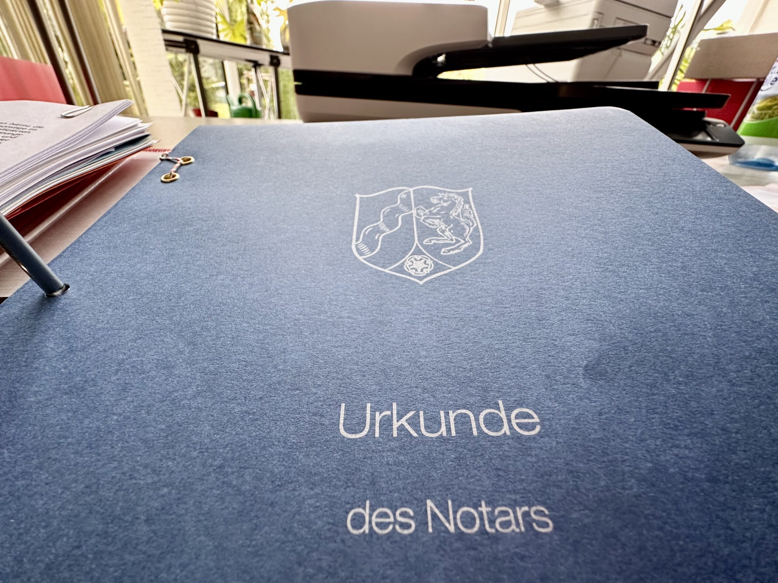 Notartermin in Olpe - Lokaljournalisten beim Notar Hesse.